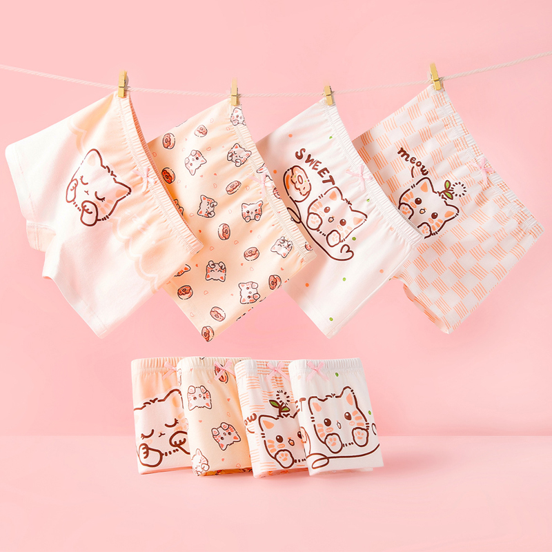 Baby Xl - 4 stks Katoen Meisjes Zachte Slipje