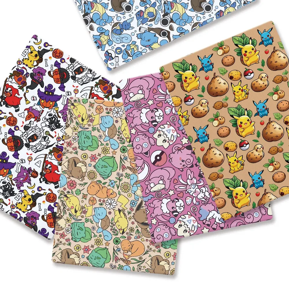 Baby Clothing Sewing - Pokemon Cartoon Fabric140*50cm Handgemaakte Naaien Patchwork