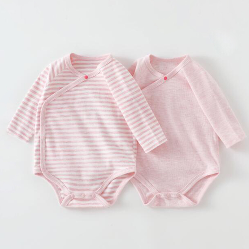 Bamboo Bodysuit Baby - 2-delig babymeisje bodysuit met lange mouwen,