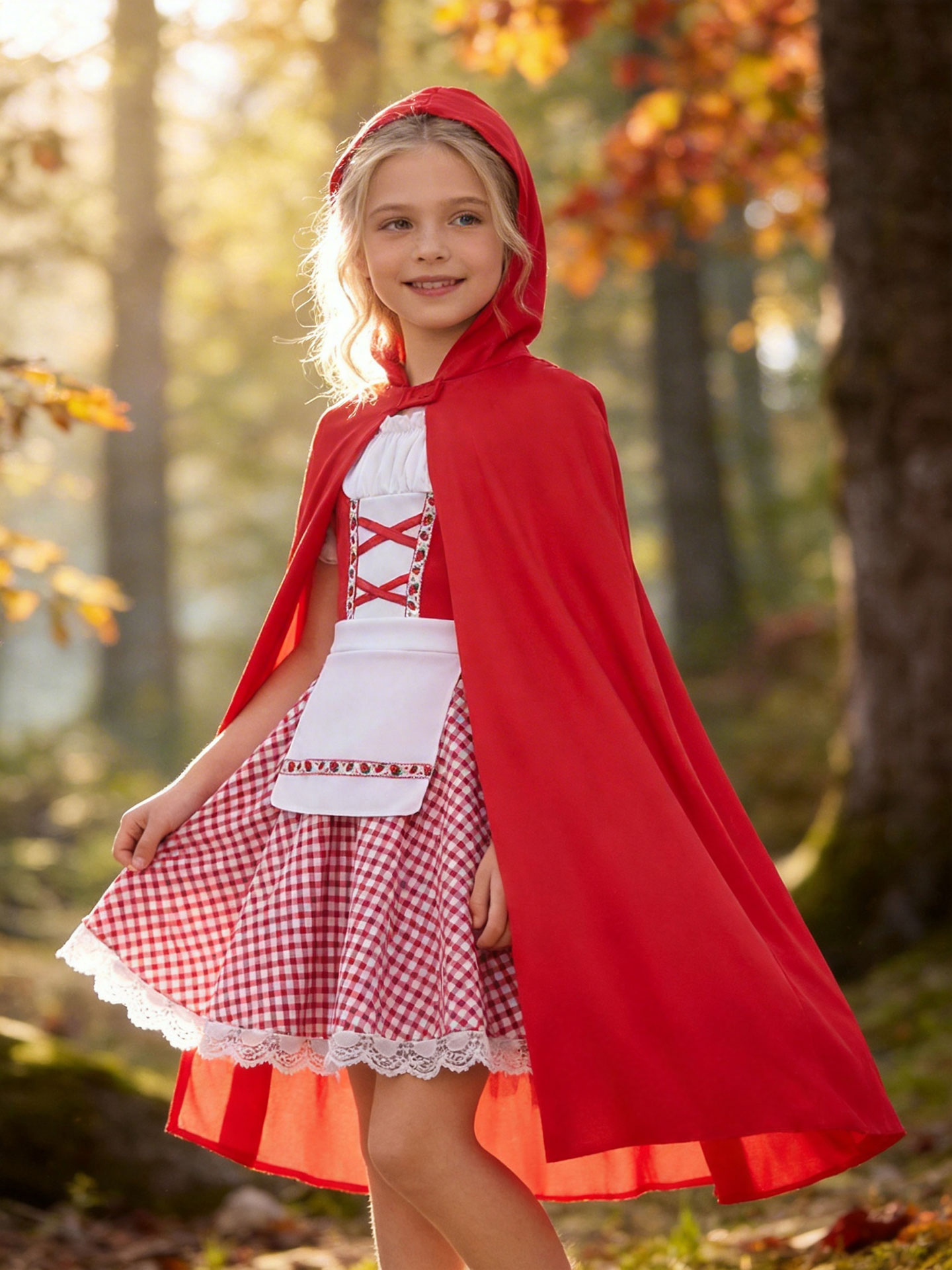 Baby Clothing Sizes - Kinderen Roodkapje-kostuum Meisjes Halloween Cosplay Outfit