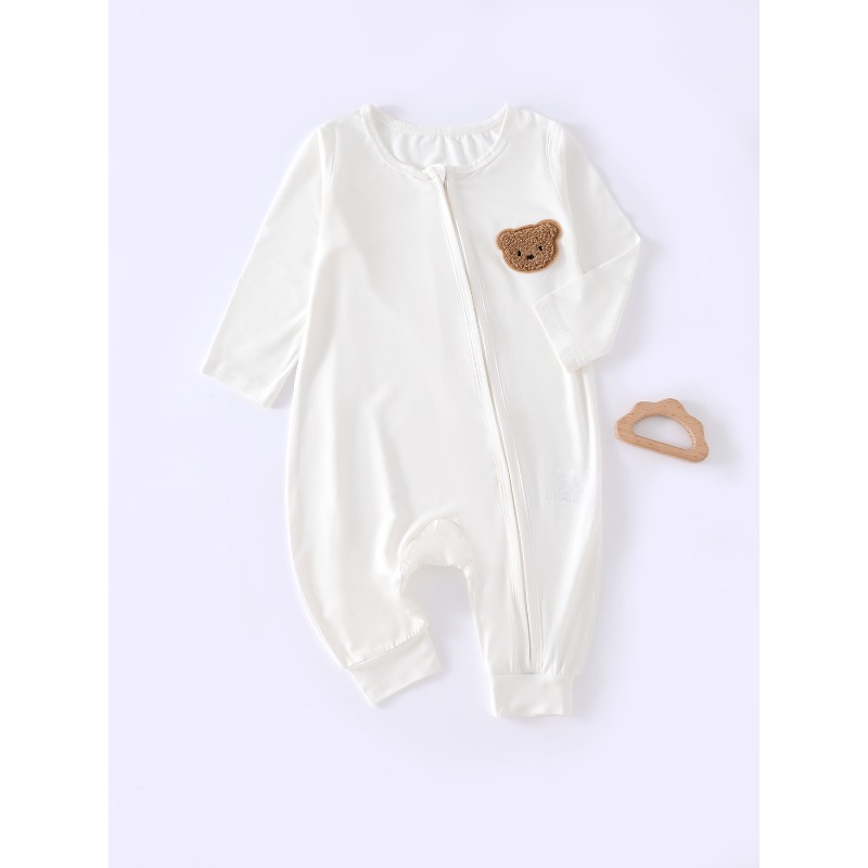 Bamboo Bodysuit Baby - Bamboevezel rompertjes met lange mouwen, effen