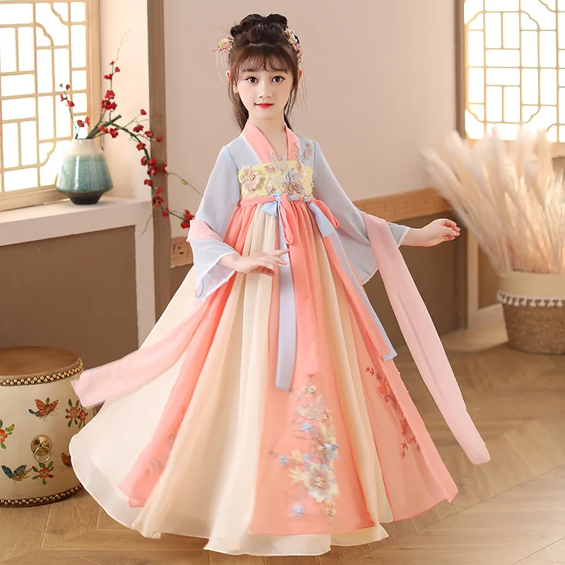 Baby Clothing In Summer - Zomer Kinderen Hanfu Jurken Prinses Kostuum