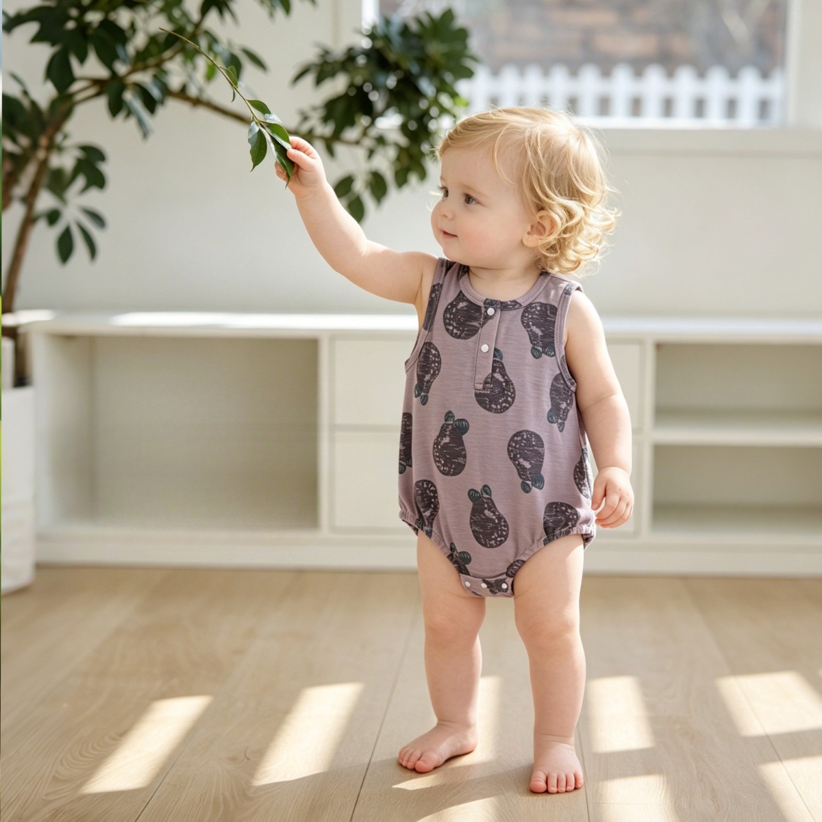 Zomer mouwloze babyromper Zach - Bamboo Bodysuit Baby recensie en prijs