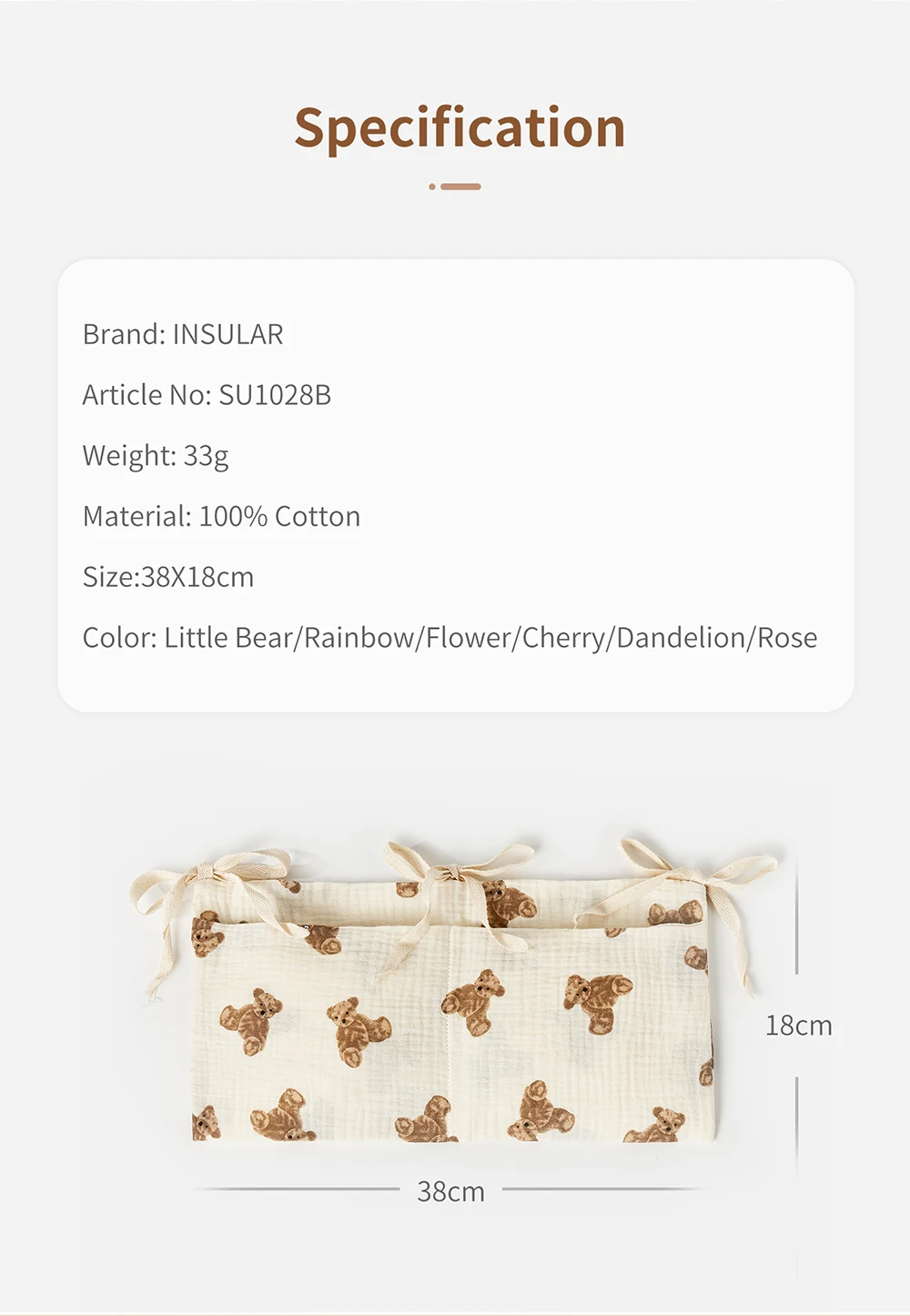 Babybedje-organizer, opbergzak - Baby Clothing For Bed recensie en prijs